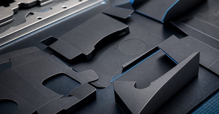 Fustellatura di packaging nero