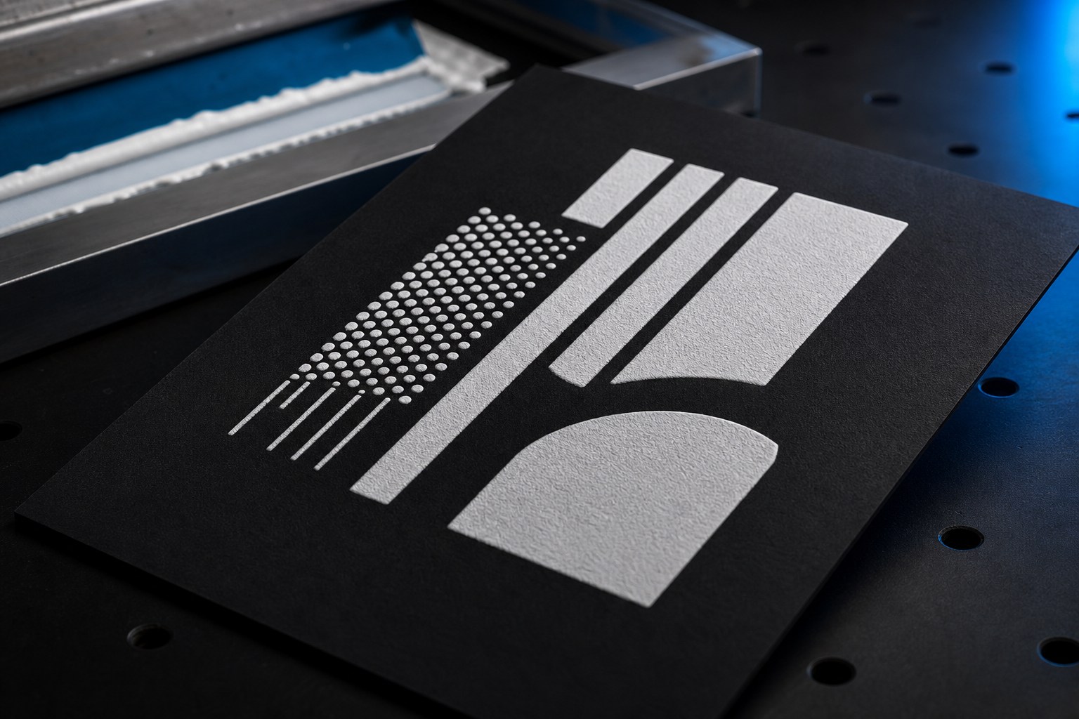 Stampa serigrafica su carta premium